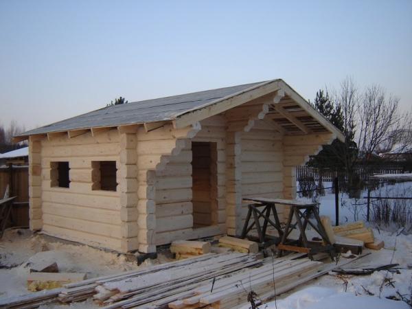 Норвежская рубка. Дома и бани из лафета