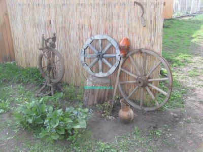  
Деревянное колесо