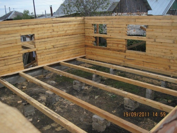 Пол в бане своими руками — пошаговое руководство