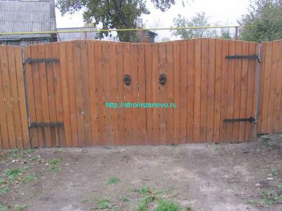  
Распашные ворота своими руками