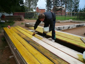 Укладка плитки на деревянный пол Укладка плитки на деревянный пол