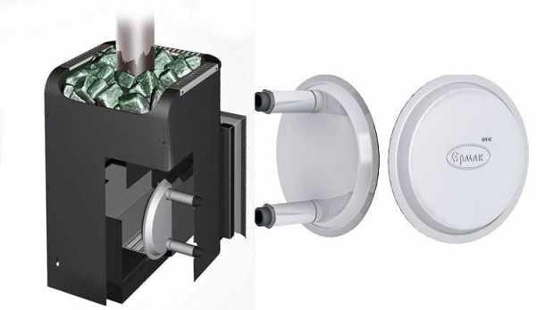 Печь для бани с теплообменником для воды