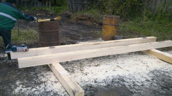 Продолжаем строительство бани весной Продолжаем строительство бани весной