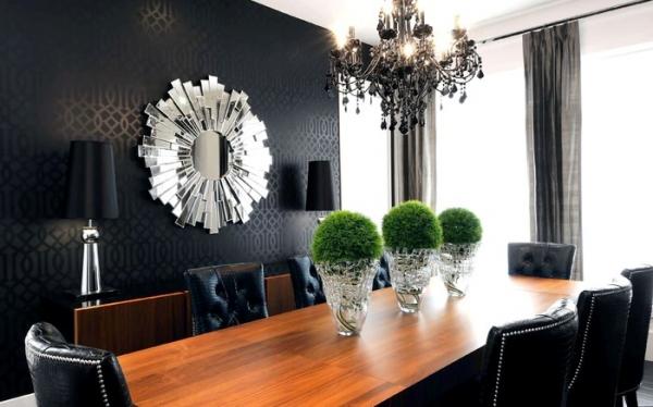 Дизайн черных стен: 20 интересных решений