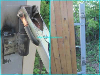  
Распашные ворота своими руками