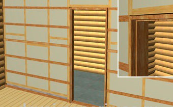 Перегородка в бане между парилкой и мойкой Перегородка в бане между парилкой и мойкой