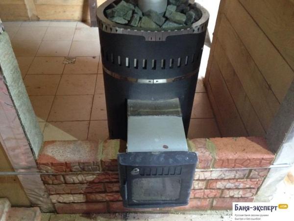 Как установить печь в бане Как установить печь в бане
