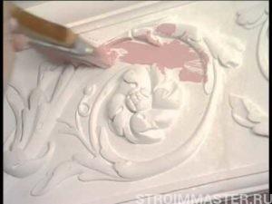 Патирование лепнины Патирование лепнины