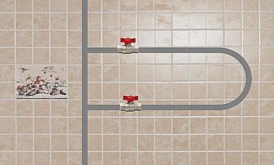 Подключение полотенцесушителя к стояку горячей воды схема Подключение полотенцесушителя к стояку горячей воды схема