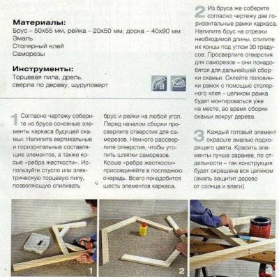 Садовая скамейка своими руками: используем чертежи для изготовления скамейки из дерева Садовая скамейка своими руками: используем чертежи для изготовления скамейки из дерева