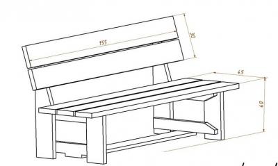 Садовая скамейка своими руками: используем чертежи для изготовления скамейки из дерева Садовая скамейка своими руками: используем чертежи для изготовления скамейки из дерева