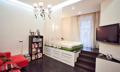 Дизайн однокомнатной квартиры 35 кв. м – фото, лучшие варианты планировок