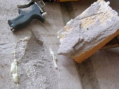 Клей пена для газобетонных блоков