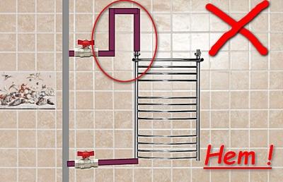 Подключение полотенцесушителя к стояку горячей воды схема Подключение полотенцесушителя к стояку горячей воды схема