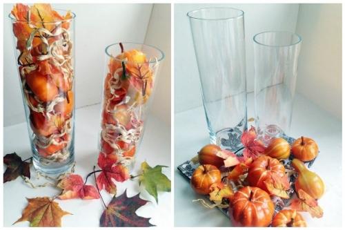 Чем наполнить стеклянную вазу для декора