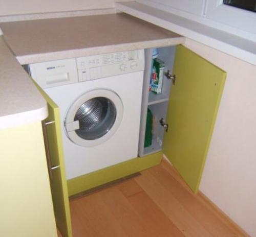 Варианты размещения стиральной машины в маленькой квартире Варианты размещения стиральной машины в маленькой квартире