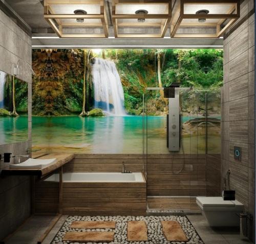 Живой коврик в ванную комнату