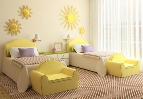 Желтый цвет в интерьере