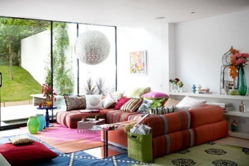 П-образные и полукруглые диваны для гостиной П-образные и полукруглые диваны для гостиной