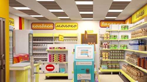 Интерьер продуктового магазина: основные акценты Интерьер продуктового магазина: основные акценты