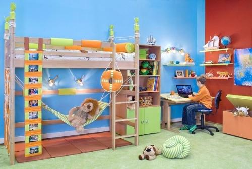 Кровать-чердак с рабочей зоной Кровать-чердак с рабочей зоной