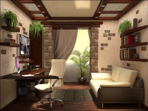 Интерьер кабинета в домашних стенах Интерьер кабинета в домашних стенах