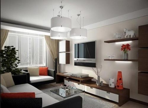 Модульная стенка в гостиной Модульная стенка в гостиной