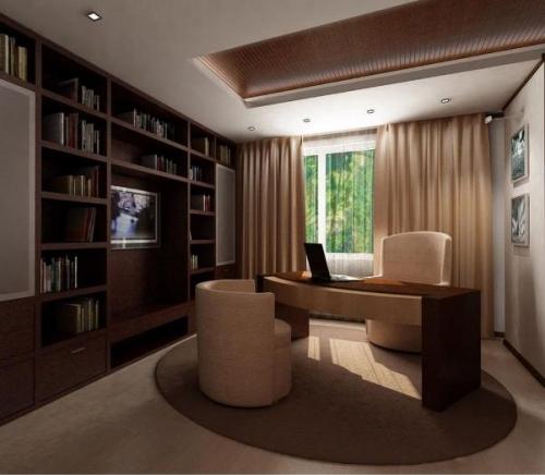 Интерьер кабинета в домашних стенах Интерьер кабинета в домашних стенах