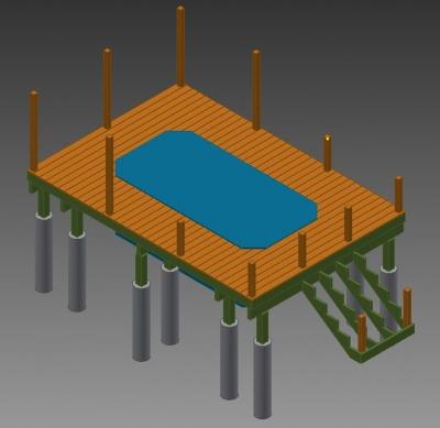 Деревянная терраса вокруг бассейна: проект деревянной террасы, подготовительные этапы и укладки своими руками