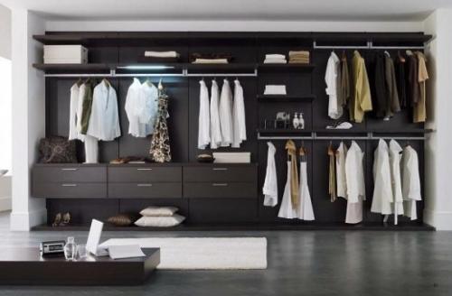 Виды гардеробных систем