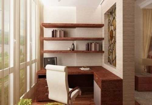 Как сделать кабинет на балконе