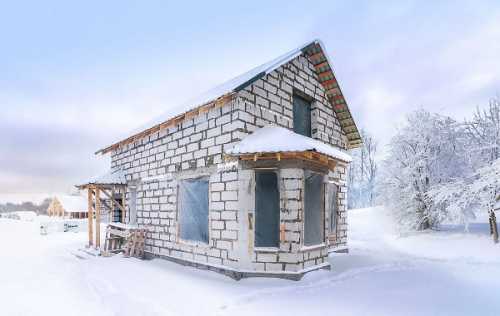 Консервация дома из газобетона на зиму