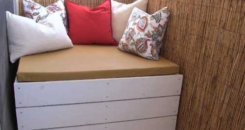 Как сделать пуф из старого ящика