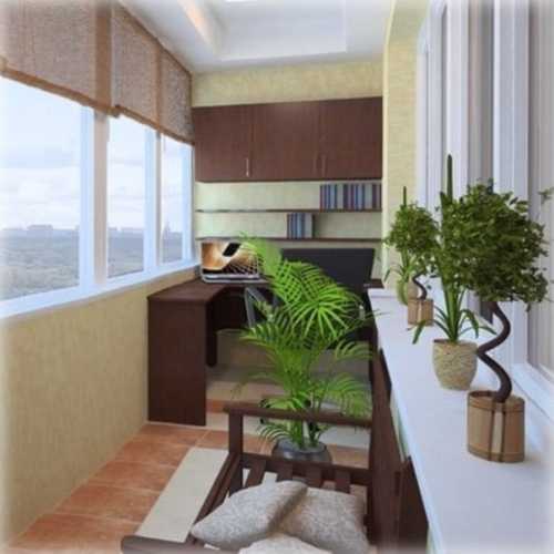 Как сделать кабинет на балконе