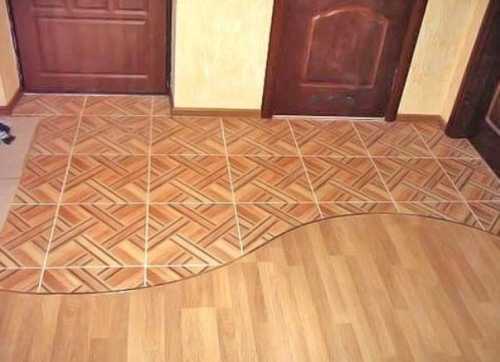 Как соединить плитку и линолеум Как соединить плитку и линолеум