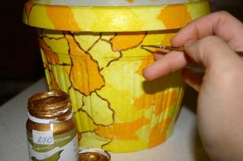 Декор цветочных горшков Декор цветочных горшков