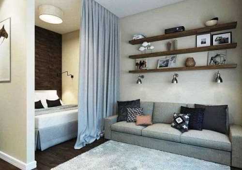 Как выделить спальную зону в однокомнатной квартире Как выделить спальную зону в однокомнатной квартире