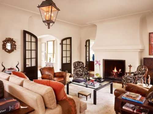 Американский стиль в интерьере гостиной