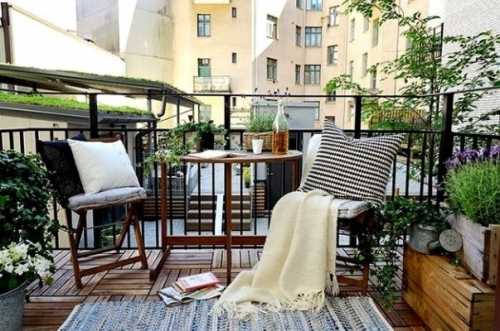 Балкон в стиле Прованс: правила оформления