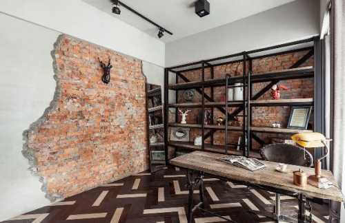 Индустриальный стиль в интерьере комнаты