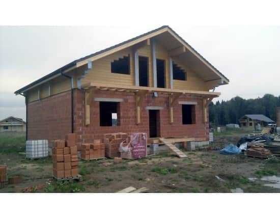 Проекты комбинированных домов из кирпича и дерева Проекты комбинированных домов из кирпича и дерева