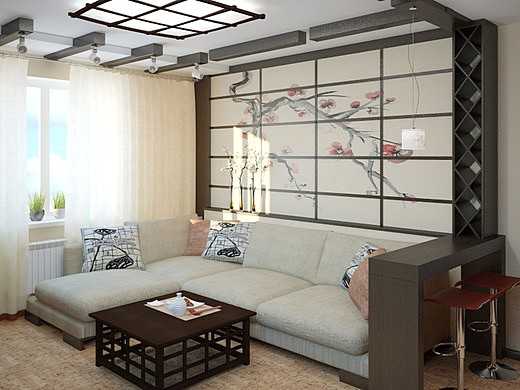 Интерьер в японском стиле на примерах 