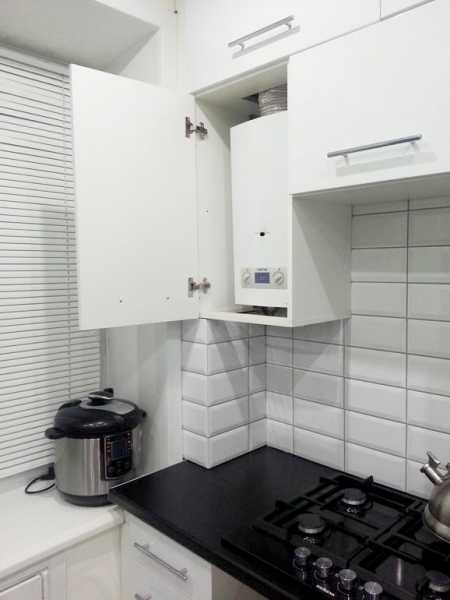 Кухня в хрущевке с газовой колонкой: варианты размещения, 37 фото Кухня в хрущевке с газовой колонкой: варианты размещения, 37 фото