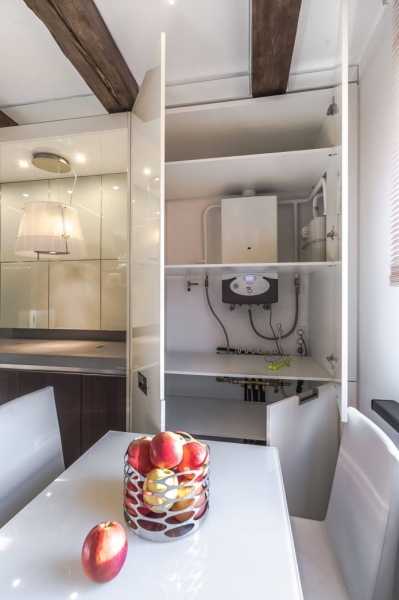 Кухня в хрущевке с газовой колонкой: варианты размещения, 37 фото Кухня в хрущевке с газовой колонкой: варианты размещения, 37 фото