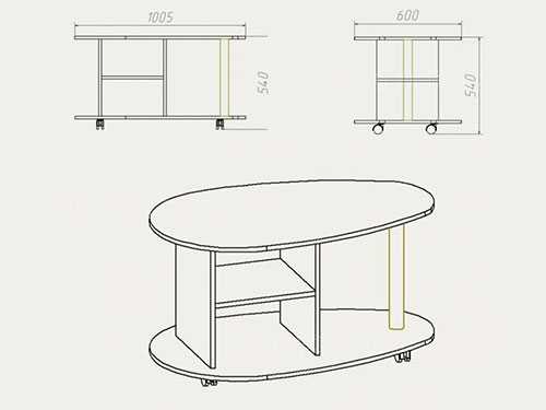 Журнальный столик своими руками: из ДСП, дерева и других материалов-коллег