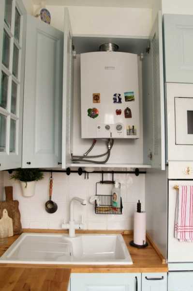 Кухня в хрущевке с газовой колонкой: варианты размещения, 37 фото Кухня в хрущевке с газовой колонкой: варианты размещения, 37 фото