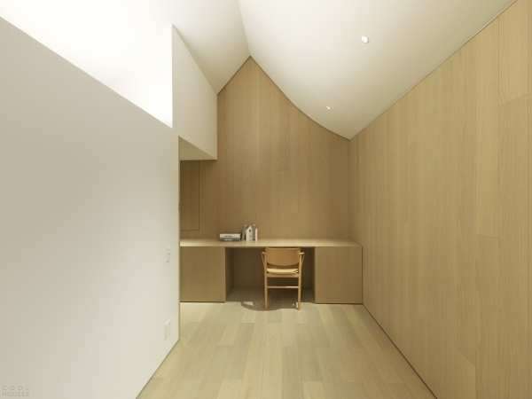 Дом выходного дня со скульптурной крышей