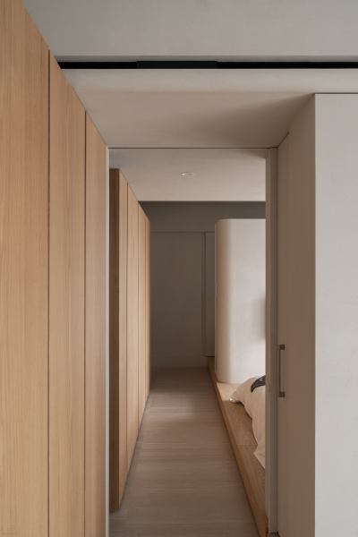 Квартира с плавным изогнутым дизайном