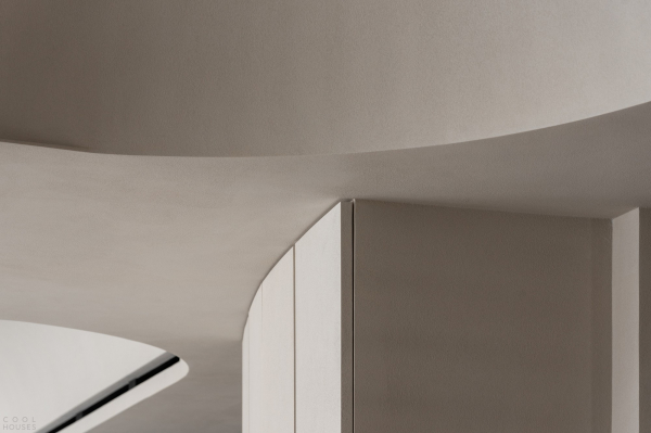 Квартира с плавным изогнутым дизайном