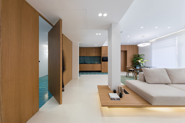 Апартаменты с уникальной пространственной сегментацией